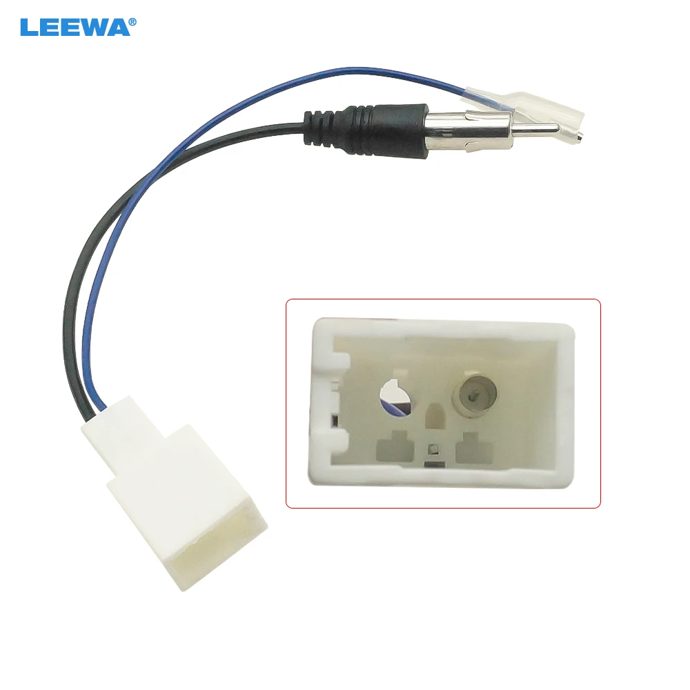 

LEEWA 10pcs ar Radio Wire Cable Harness for TOYOTA Female Connector Antenna Adapter #CA4796