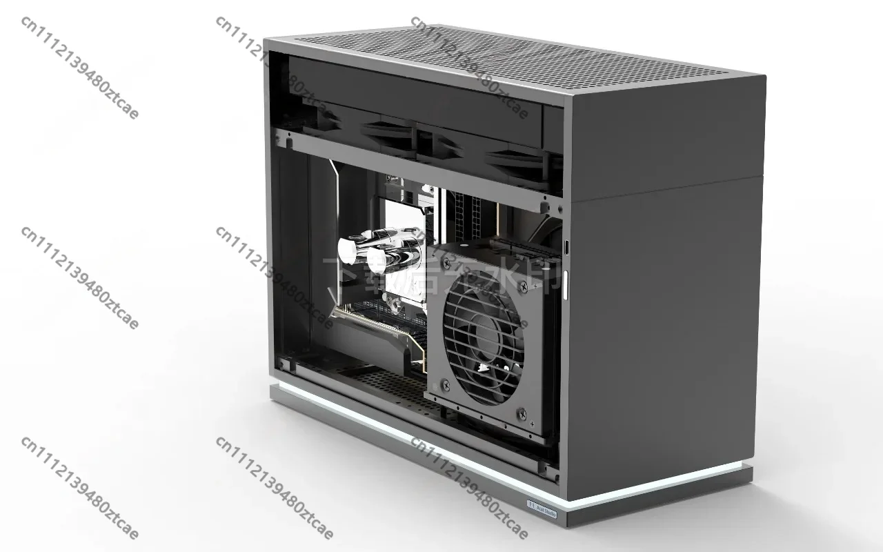 3.5 Inch ITX Mini Case Support 280 Water Cooling Three Slot Graphics Desktop Small Form Factor PC Chassis Computer Housing