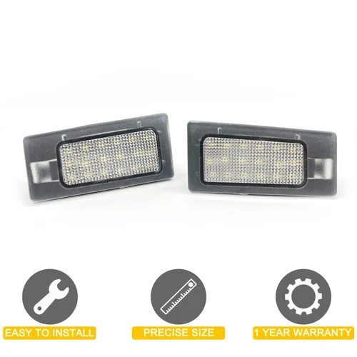 Imagen 2 del producto Lámpara de placa de matrícula LED de 12V para Kia Cerato 2013-2018 Forte 2012-18 KX3 2015-21 conjunto de luz de matrícula blanca