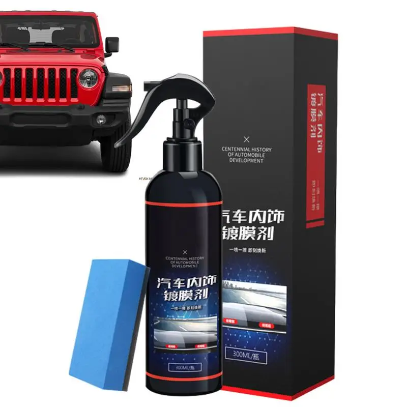 

Trim Restorer Automotive 300ml Trim Shine Protectant Long Lasting Shine & Protection Trim Coating Car Cleaner Auto Detailing For