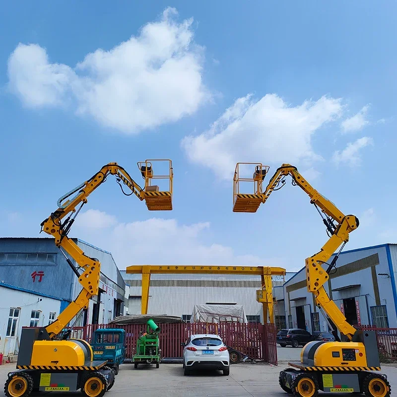 YG Hot Sale Fully Self-Propelled Articulated 10-20m Arm Rotate 360 Degree Spider Boom Lift Portable Hydraulic Aerial Work