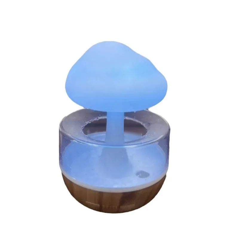 Mushroom cloud raindrop air humidifier USB powered aromatherapy with white noise desktop humidifier