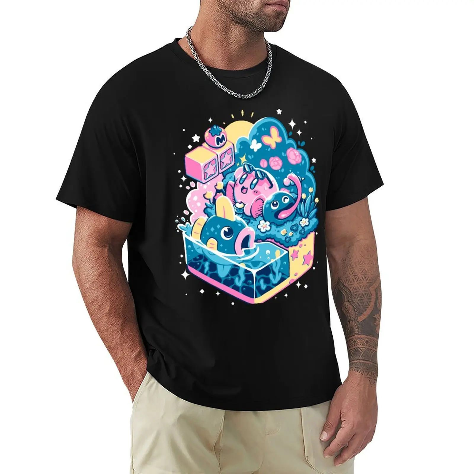 

Hot summer day T-Shirt funny shirt cotton anime aesthetic clothes clothing for men
