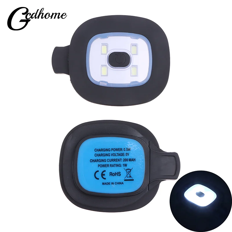 

1/2/4Pcs USB Rechargeable Light For LED Hat Replaceable Headlamp Cap DIY Hat Light For Outdoor Cycling