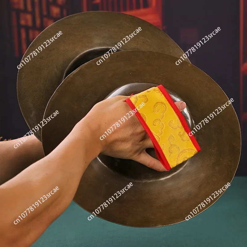 Copper Cymbals Handcrafted Tibetan Buddhist Music Instrument