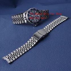 22mm 316L Steel Silver Jubilee Watch Band Strap Bracelets Solid Curved End For ORIENT RA-AA0002L Stainless Watchband