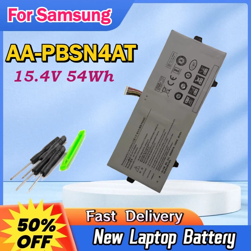

Newly AA-PBSN4AT Laptop Battery 15.4V 54Wh For Samsung Galaxy Book NP750TDA NP750TDA-XD1US XD2US NP755XDA NP750XDA-KC1HK