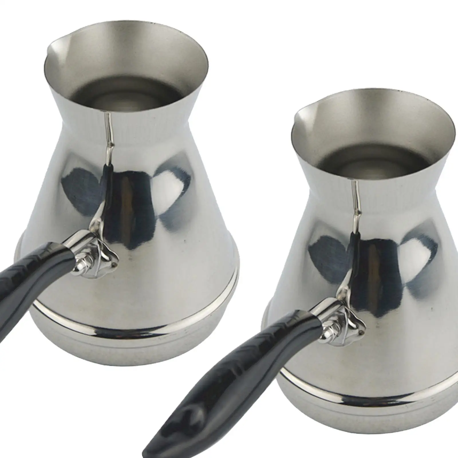Turkish Coffee Pot Stainless Steel Cezve Ibrik Briki Milk Warmer for Traditional Coffee Preparation