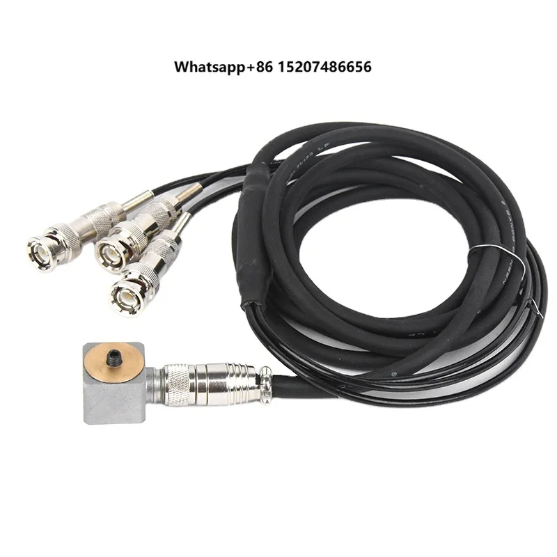 BYDE30005 Isolated Triaxial IEPE Acceleration Sensor with Anti-Interference Features Vibration Sensor Installed