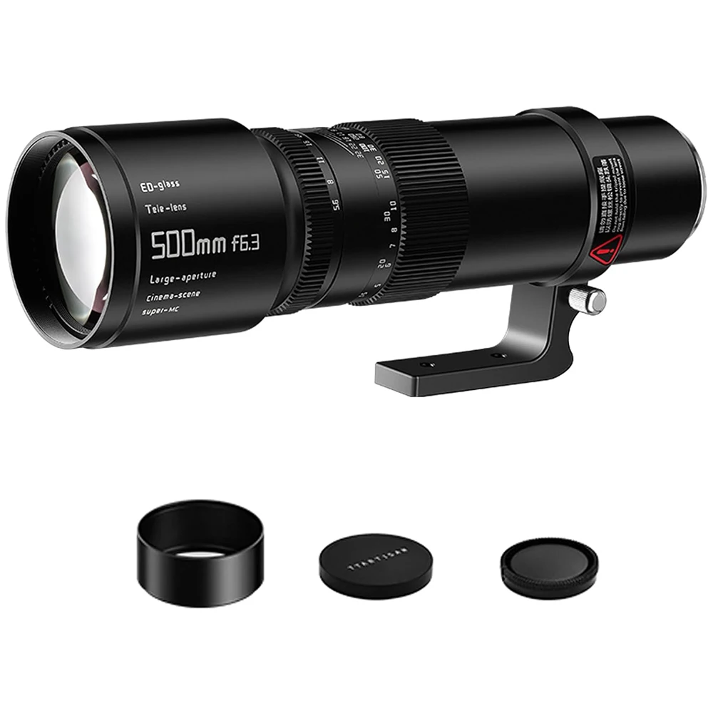 

TTArtisan 500mm F6.3 Full Frame Manual Focal Super Telephoto Lens for Sony E Canon EF RF Nikon Z Fujifilm X Cameras