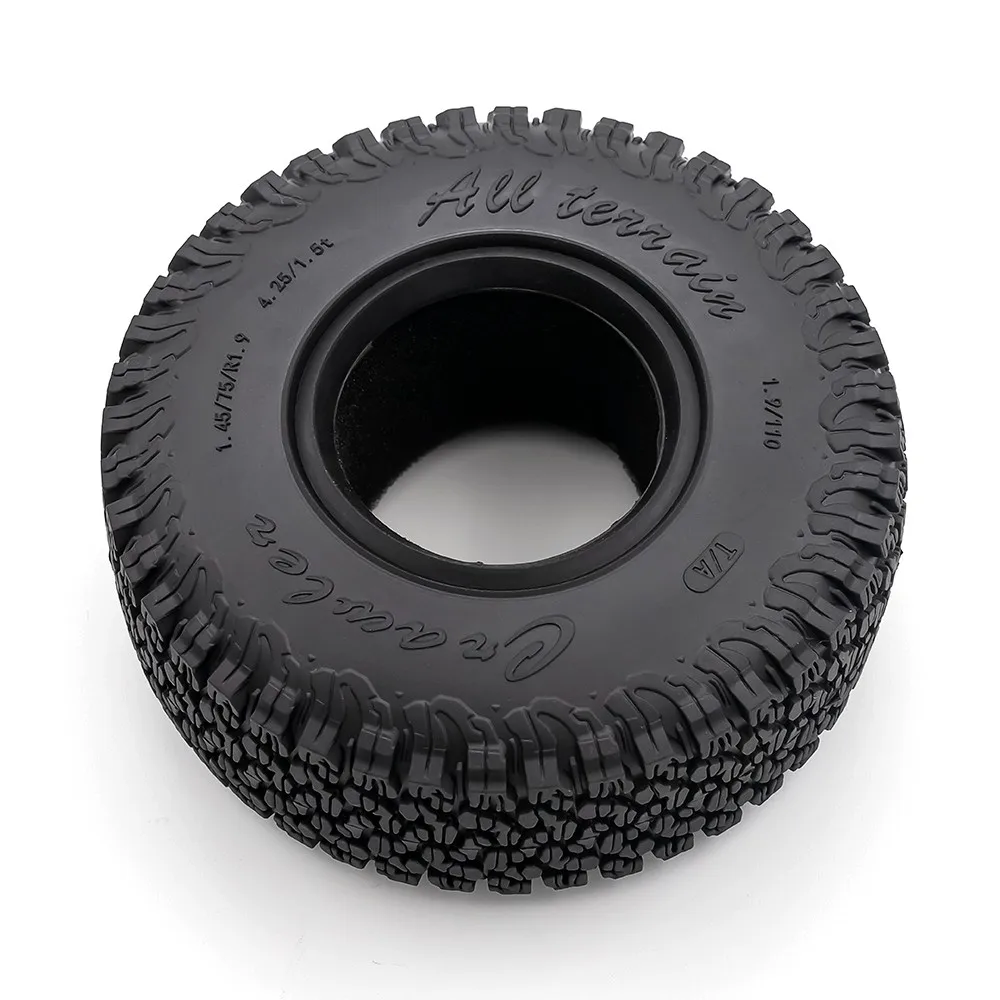 4 stücke 1,9 Zoll Gummi Reifen 110*45mm Für 1/10 Rc Crawler Auto Trax Trx4 Axial Scx10 Wraith Rc4wd Yikong Rgt Wrangler 1,9 Rad – Detail 6