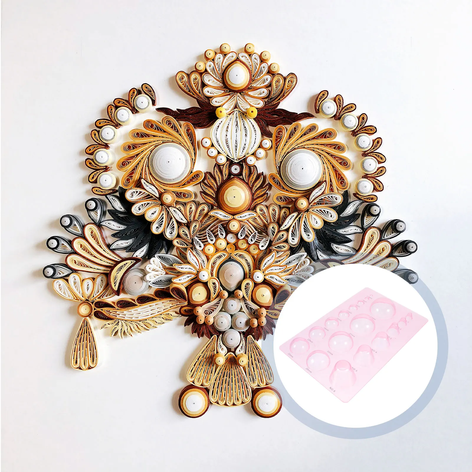 

2pcs Supplies Board Diy Craft Tool Tools Decorative Quilling Diy Quilling Mold Paper Paper Craft Molds Art