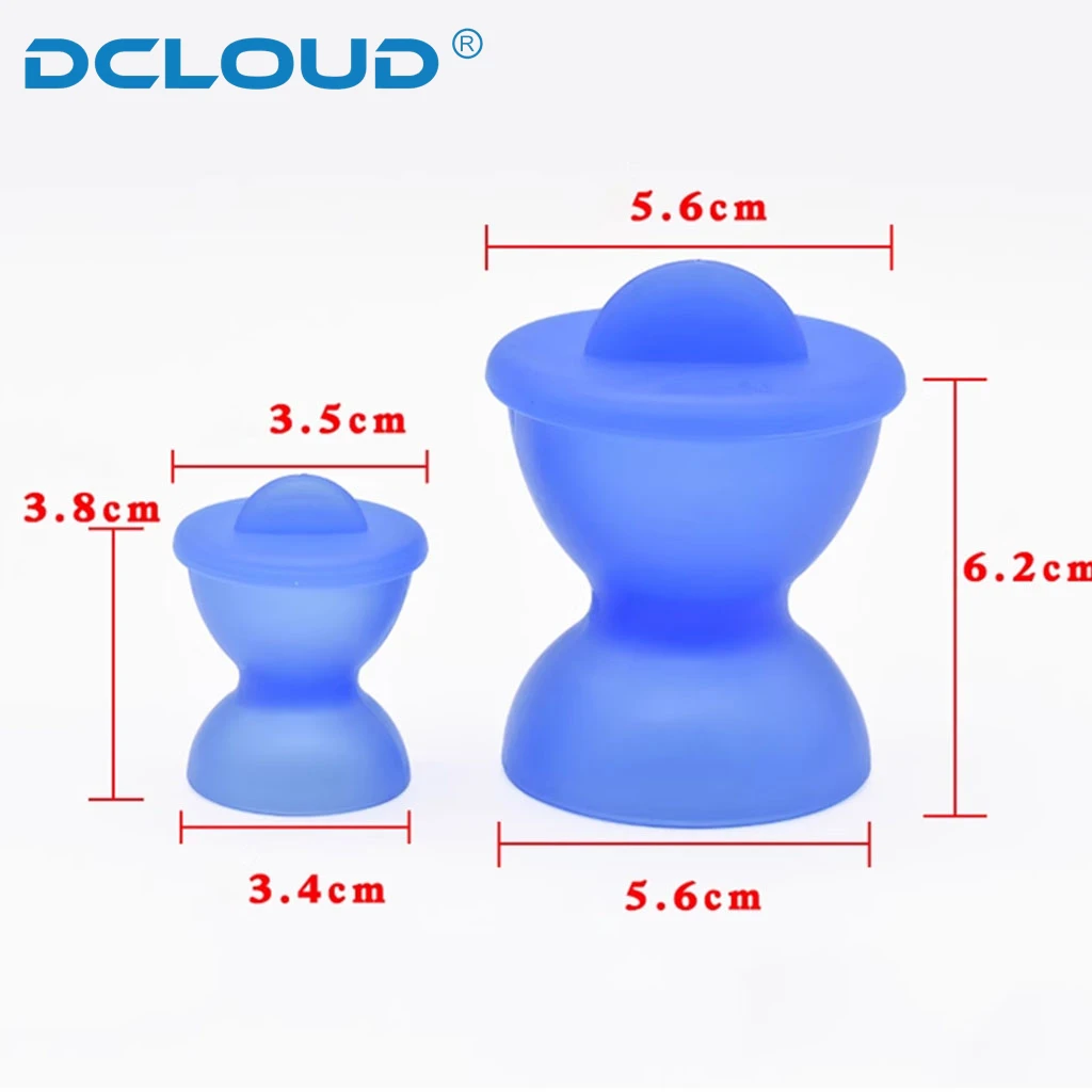 1Pc Dental Silicone Mixing Bowl Cup Rubber Mixing Bowls With Cap Non-StickSelf-Coagulating Cup Large Small Dentist Lab Tools