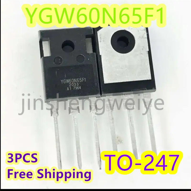 3PCS Free Shipping YGW60N65F1 60N65T1 Straight TO-247 Inverter Welder IGBT Single Tube 650V 60A Good Quality In Stock