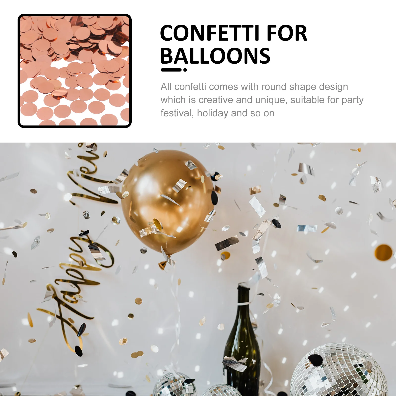 

1Set Creative Round Confetti Aluminium Foil Birthday Party Accessory Table Scatter Round Shape Confetti Table Decoration