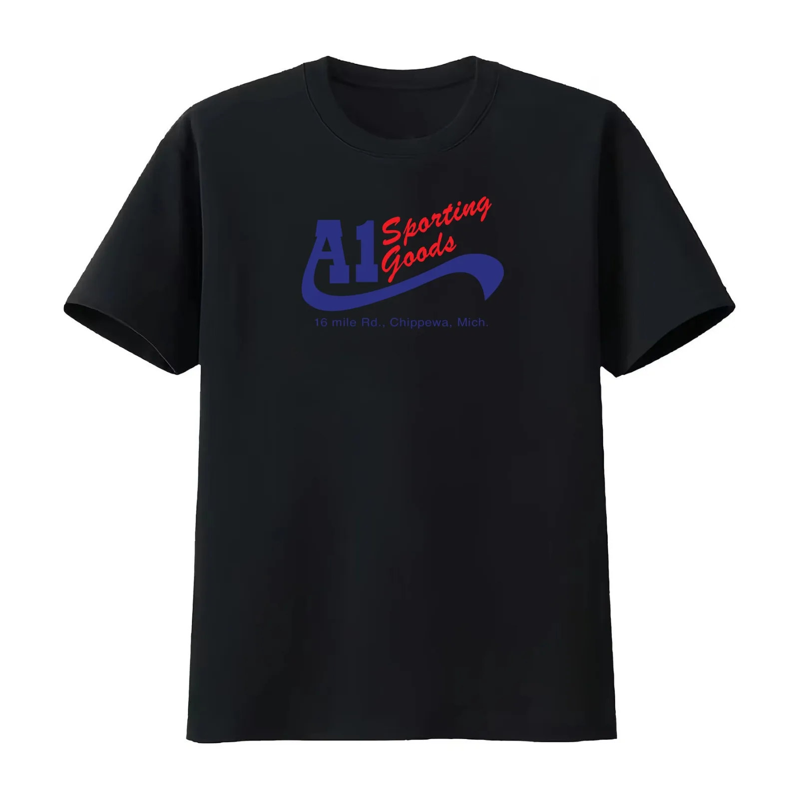 A1 Sporting Goods T-Shirt Summer Casual Cotton Tee Oversized Streetwear Tops Vintage Graphic Print Loose Fit Short Sleeve