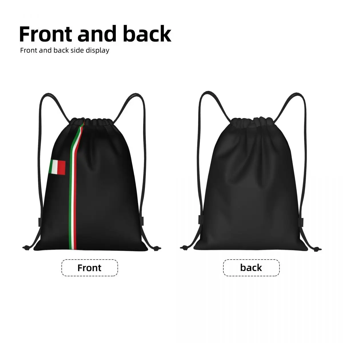 Custom Italy Flag Drawstring Backpack Bags Men Women Lightweight Italian Pride Gym Sports Sackpack Sacks for Traveling