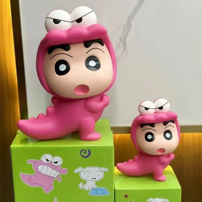 

21/32 см Мультфильм Crayon Shin-chan аниме Cos крокодил большой ручной работы Crayon Shin-chan ПВХ модель куклы Статуэтка настольная коллекция