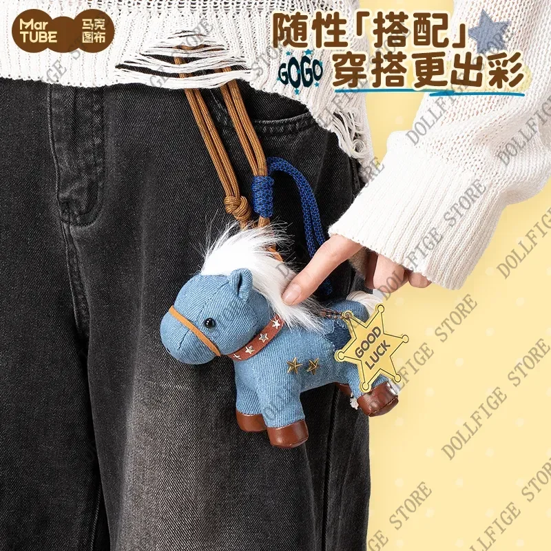 Nuovo Martube Horse Keep Lucky Series Borsa in peluche Ciondolo Anno del cavallo Mascotte Portachiavi regalo di Natale di Capodanno culturale e creativo