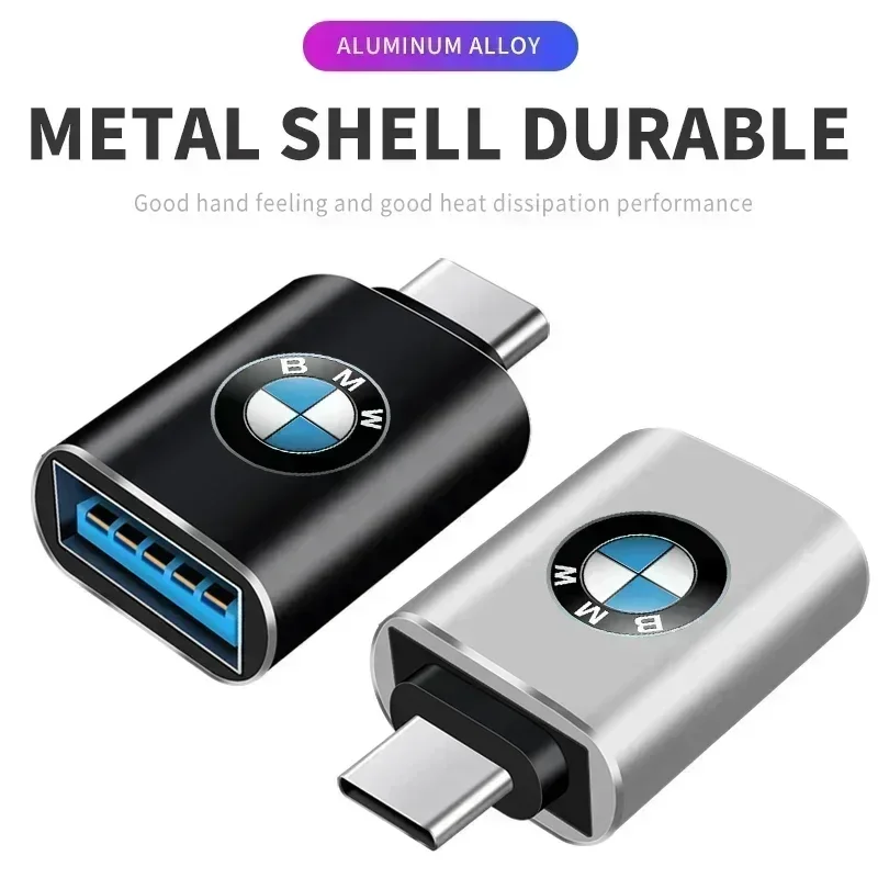 For BMW Car Type-C To USB 3.0 Interface Mini Converter Charging Adapter For bmw e46 e39 e90 e60 e30 f10 f11 f20 f30 g20 g30 x1 x