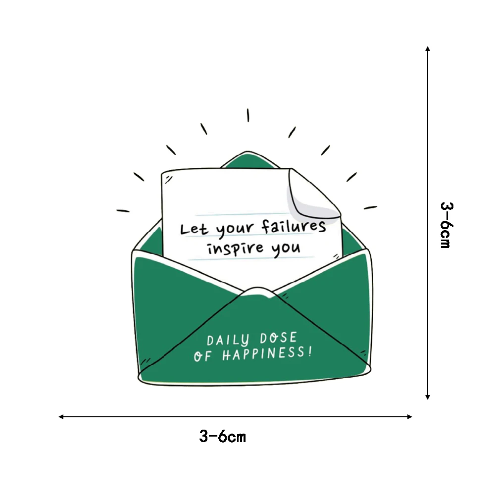 50PCS Daily Dose Of Happiness Sticker Notebook Graffiti Case PET Laptop Luggage Phone Paper Refrigerator DIY Creative Stickers ﻿