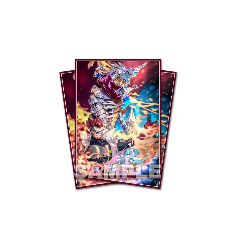 60pcs/set Digimon Adventure Card Sleeve Jesmon Imperialdramon DTCG PTCG Game Collection Card Protective Cover Gift 67x92mm