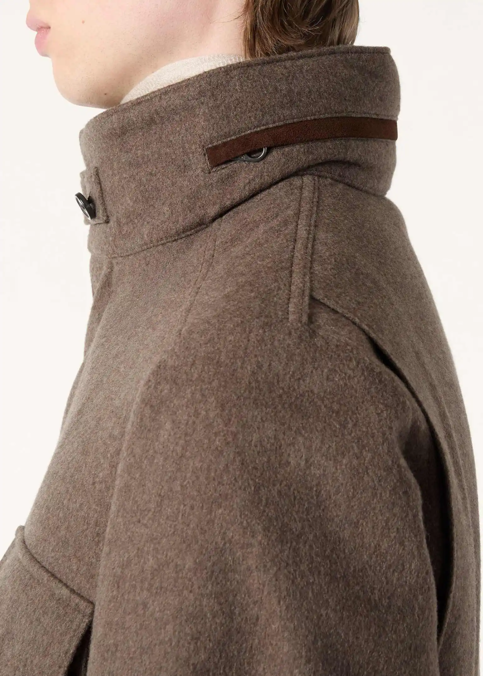 빈티지 남성 울 혼방 코트 원피스 싱글 브레스티드 캐주얼 재킷 가을 및 겨울 아우터웨어 따뜻함 맞춤 제작