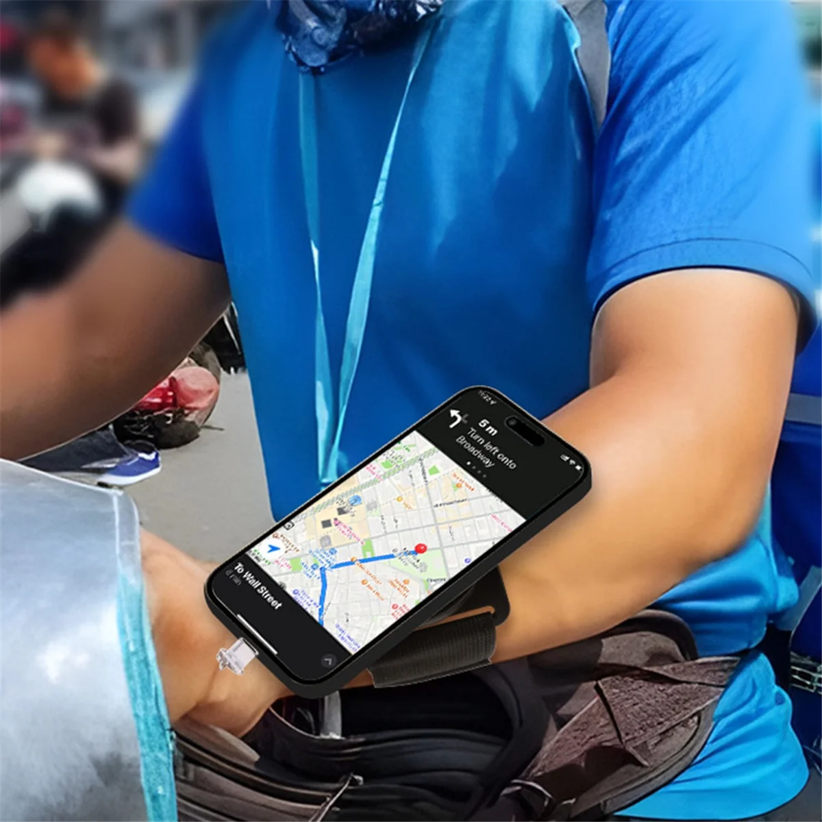 Soporte de succión magnético fuerte, soporte para teléfono móvil, correa para la muñeca, correa para el brazo giratoria multiusos para ciclismo