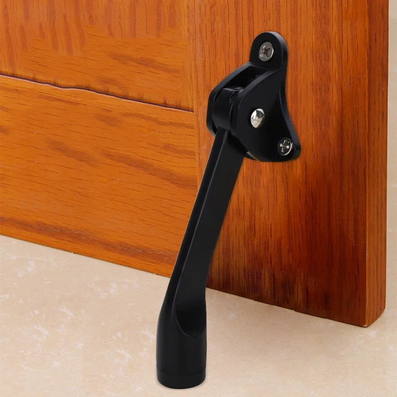 

Kick Down Alloy Door Stopper Foot-Operated Lever Non-Slip Rubber Home Door Hardware Moving Metal Wooden Door Windproof Mense