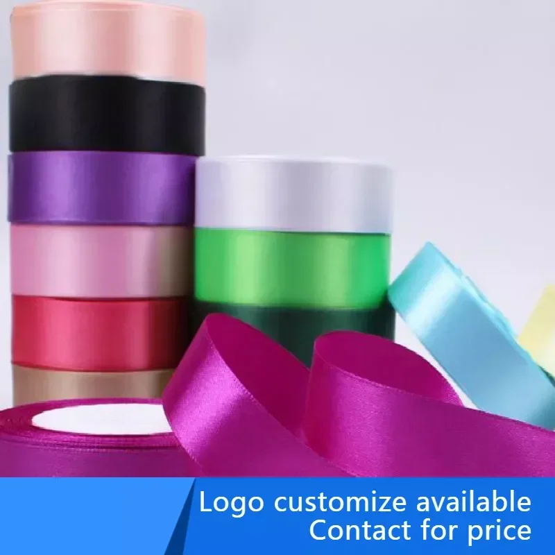 

200 yards Customize logoRomantic Gift Packaging Belt Printed custom boutique ribbon with logo