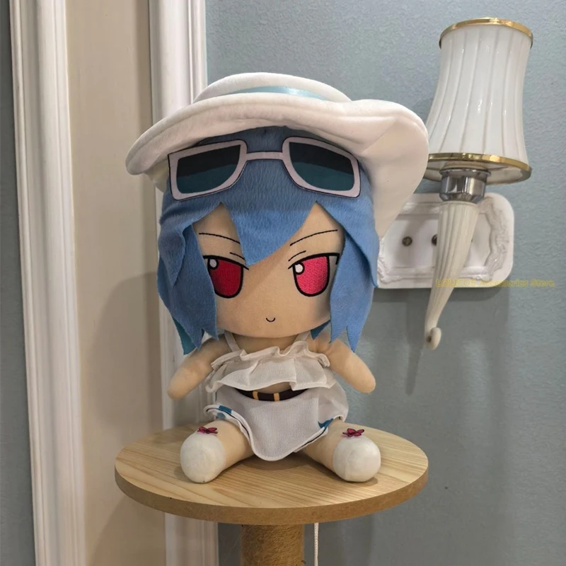 

30 см Touhou Project Remilia Scarlet Series для девочек, милая сидячая модель Fumo, подушка, аниме, косплей, мультфильм Kawaii, плюшевые рождественские подарки