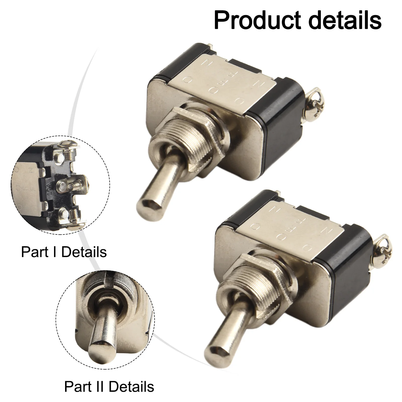 For Boats For Cars Ignition Toggle Switch Car Modification Switch Flexible Operation High Conductivity High Sensitivity