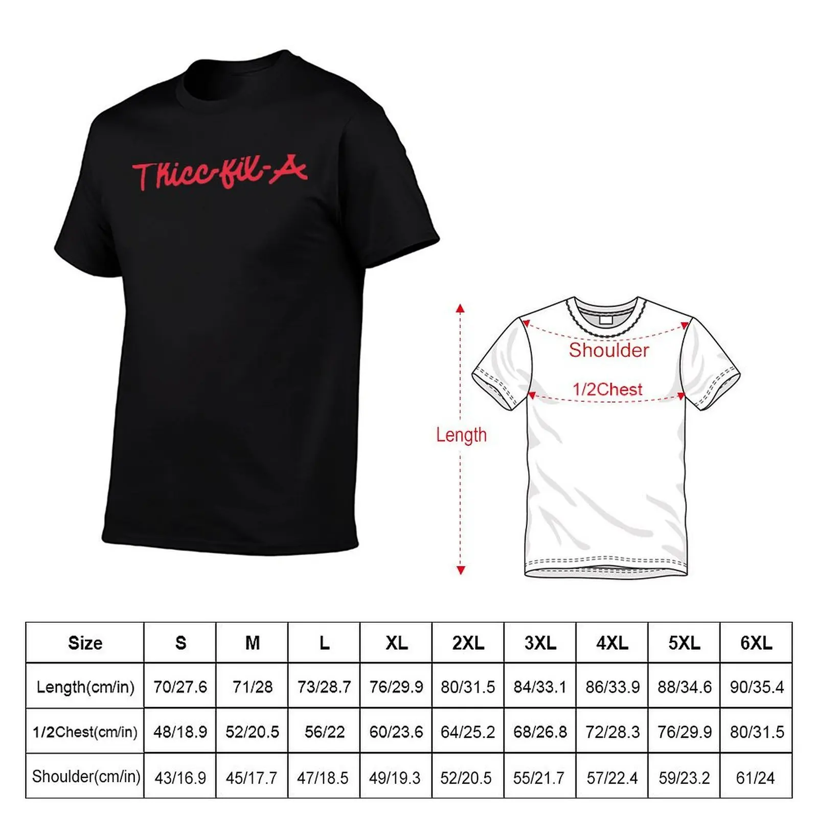 Thicc Fil A T-Shirt Lightweight Gym Training T-Shirt view 2