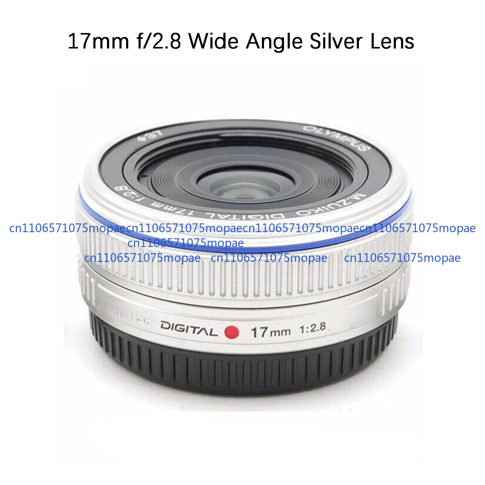 عدسة فضية مستعملة 98% جديدة لكاميرا M.ZUIKO 17 مللي متر f/2.8 بزاوية واسعة لكاميرا أوليمبوس باناسونيك مايكرو 4/3
