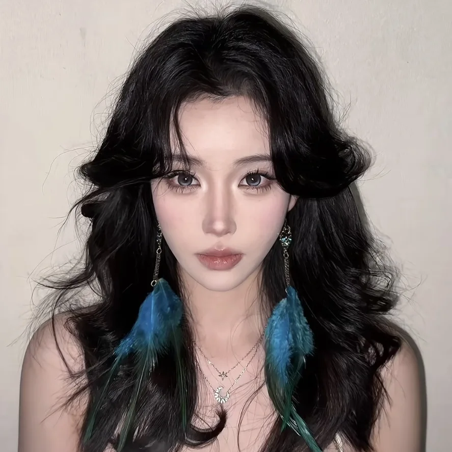 

Bohemian-Style Feather Earrings Versatile Vintage Fringe Earrings Perfect for Beach Photos Trendy Earrings for Women