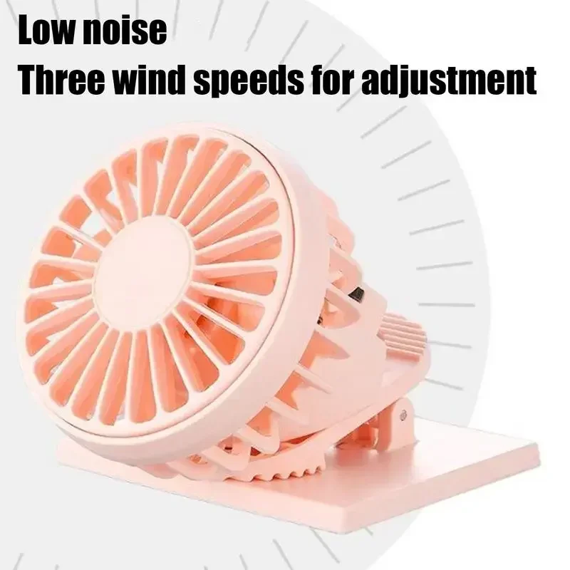 Новый портативный ручной вентилятор с зажимом для шляпы на солнечной энергии, USB перезаряжаемый мини-вентилятор с зажимом на воздушном охлаждении, вентилятор для лета, походов, кемпинга
