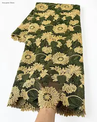 Newest Unique Guipure Lace Soft Embroidery African Cord Fabric Nigerian Coupon Lace Garment Cloth Skin Friendly Top Quality