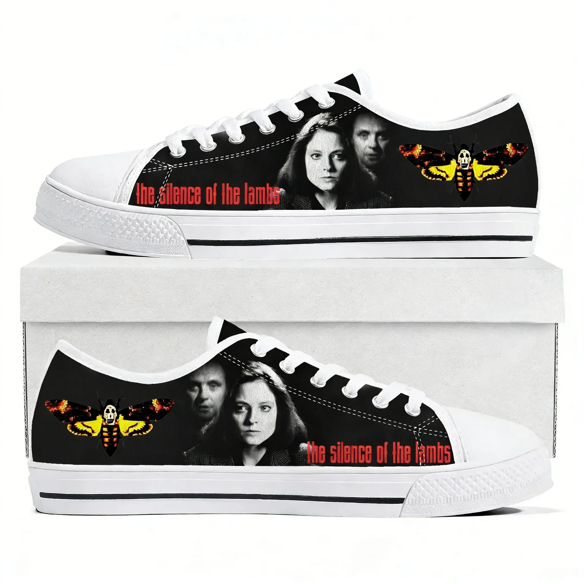Silence of the Lambs Low Top Sneakers Mens Womens Teenager High Quality Canvas Sneaker couple Casual Shoes Custom Made DIY Shoe