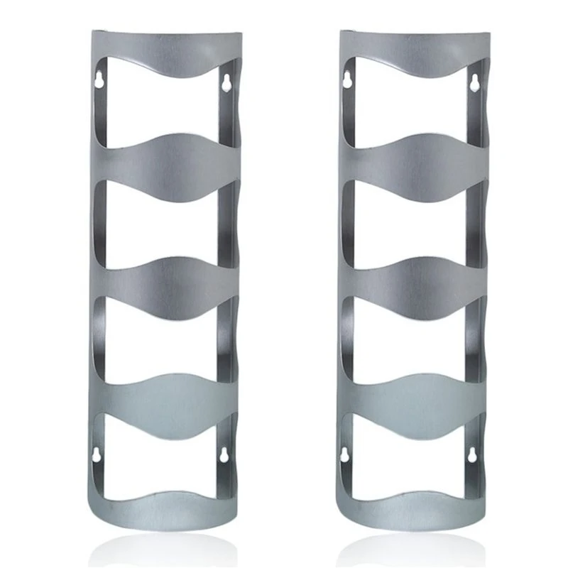 2X Wine Rack Wine Bottle Holder Bar Red Wine Stand Household Wall-Hanging Wine Storage Rack 4 Bottles Rack