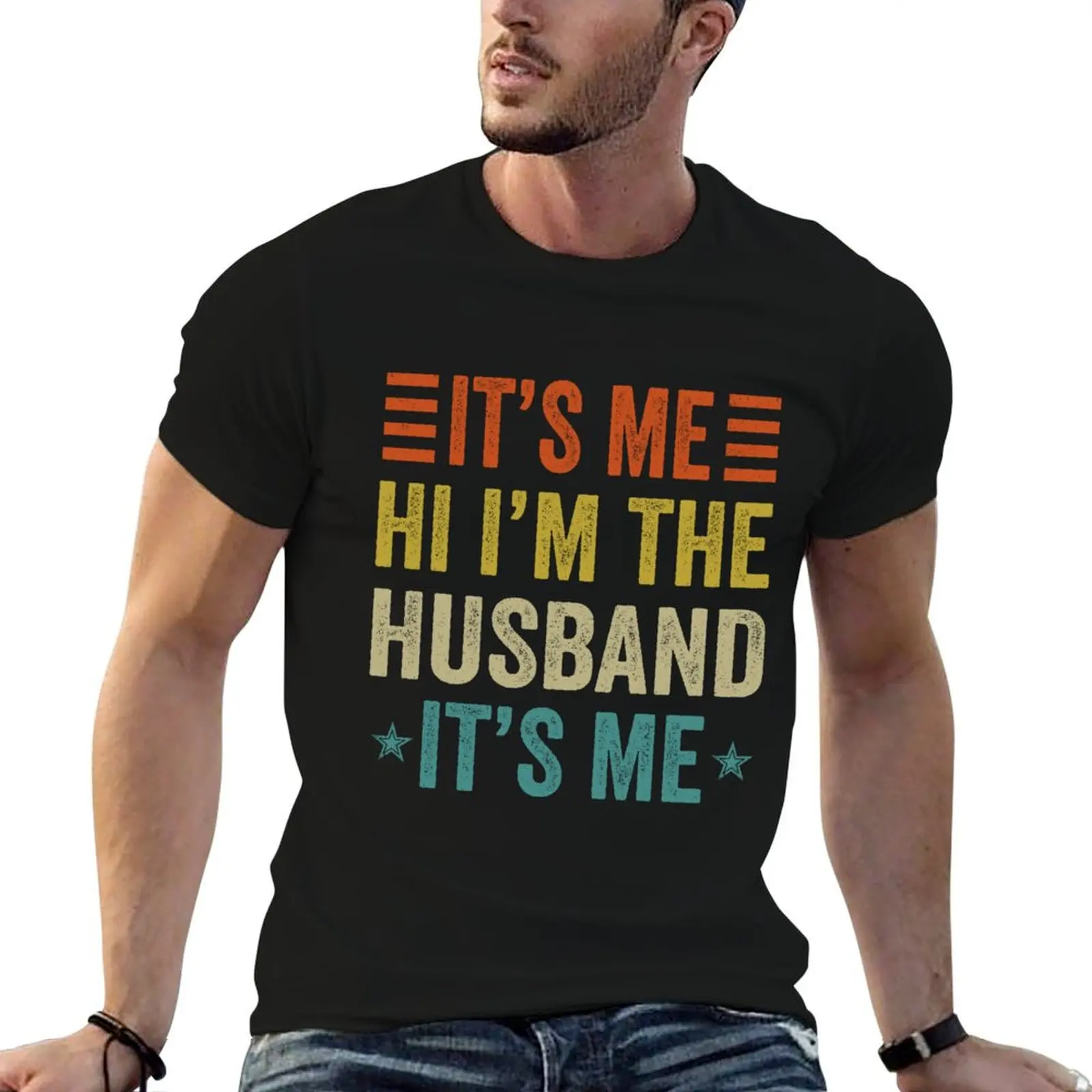 

It's Me Hi I'm The Husband It's Me, Funny Husband, Cool Husband, Fathers Day T-Shirt t shirts for man graphic vintage T-Shirt