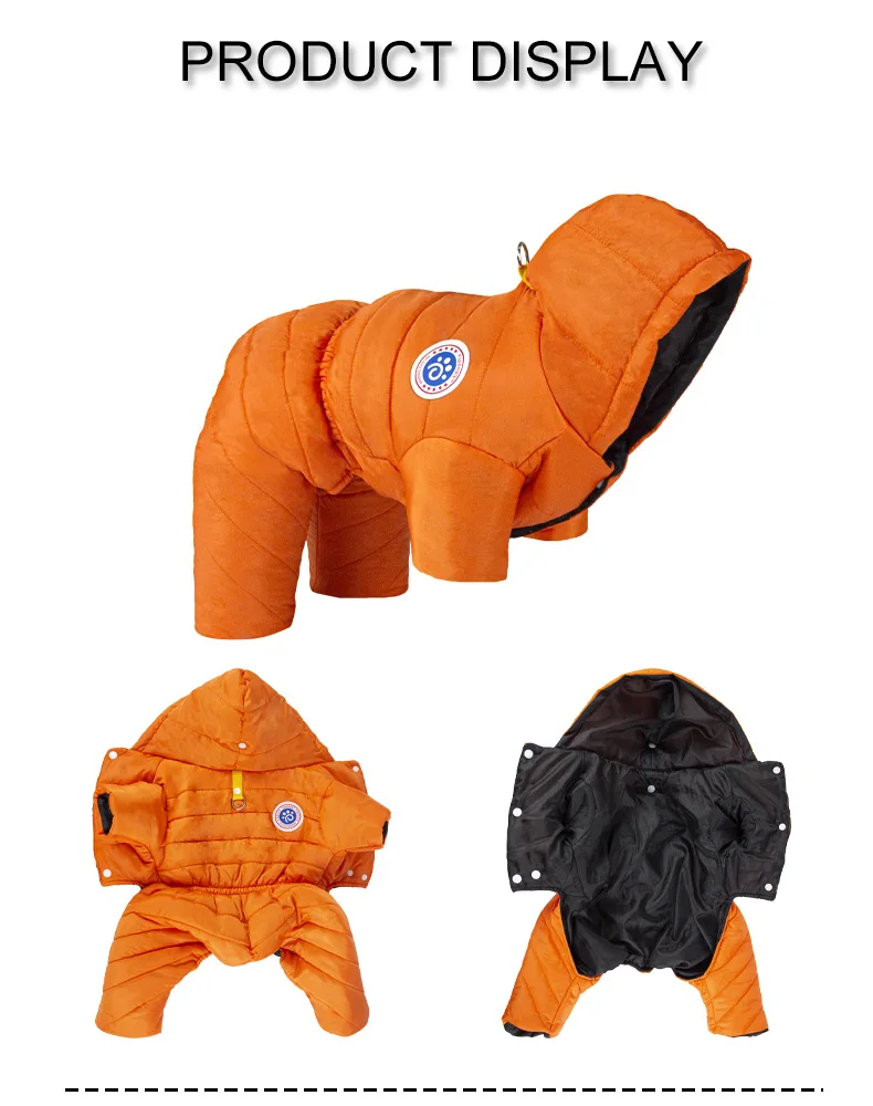 Wasserdichter Winter-Hundemantel, Haustierkleidung, Welpenkleidung, Weste, warme Hundekleidung, französische Bulldogge, Chihuahua, kleiner Hund, Ropa Para Perros – Detail 11