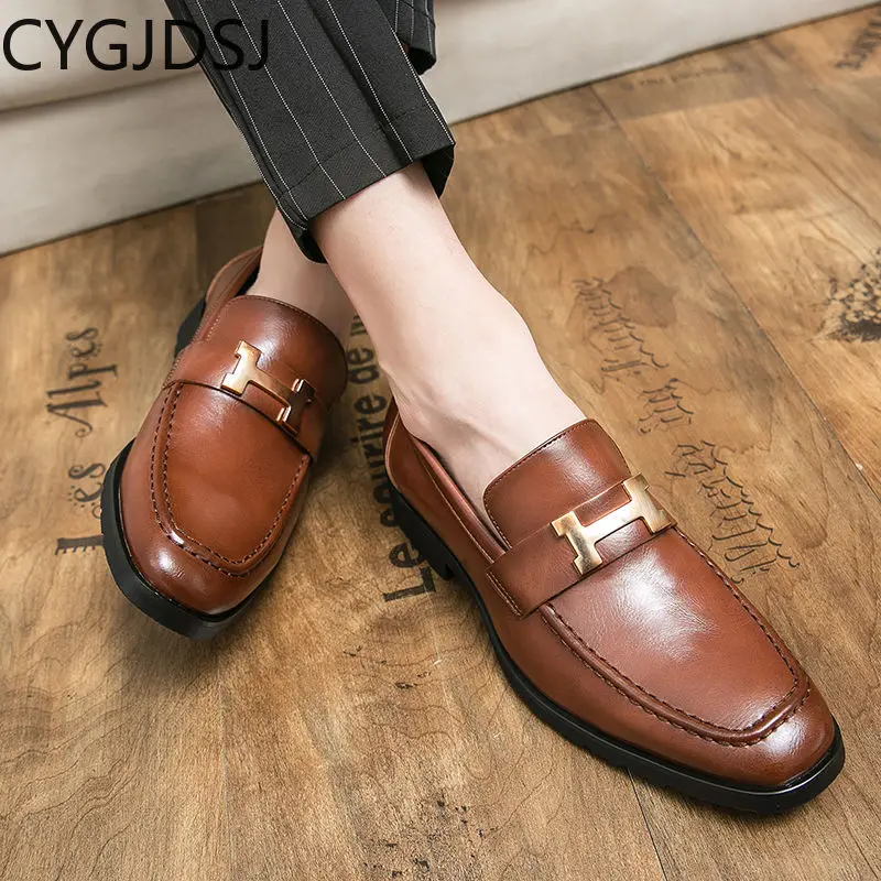 Oxford Shoes for Men Slip on Shoes Men Wedding Dress Formal Shoes Loafers Men Italiano Business Suit Office 2024 Chaussure Homme