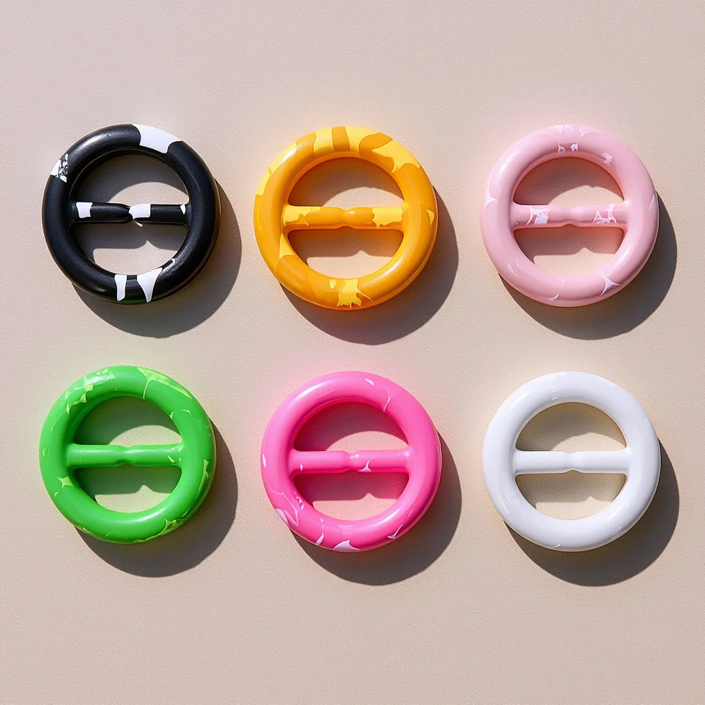 

6 pcs Round T-Shirt Clips Clothing Corner Buckle For Scarf Shirt Decoration Summer Fashion Accessory Knotted Button
