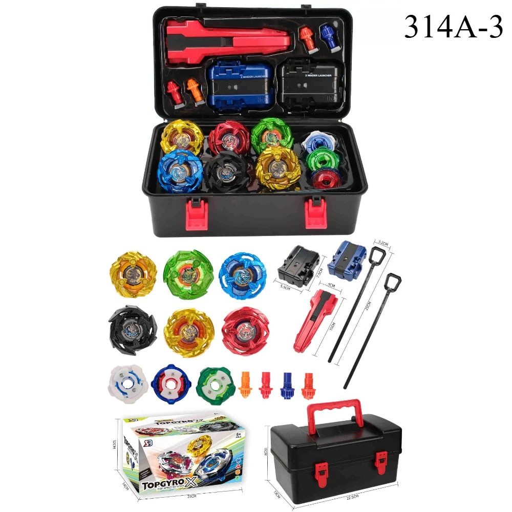 New Hot BX 314A Series Gyro Attack Gyro Set with Two-way Transmitter Combat Gyro Toolbox Children's Gifts.