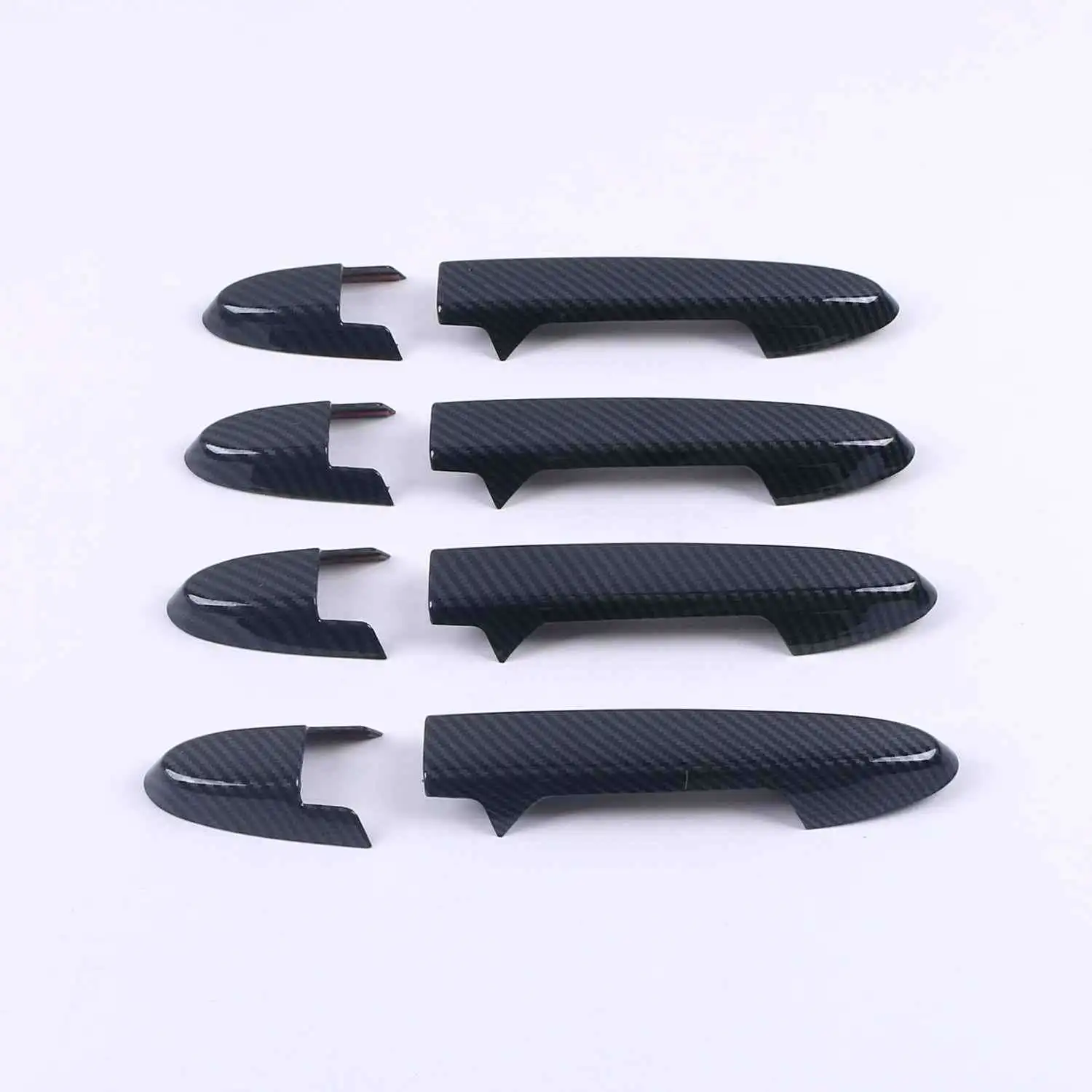 

For Honda Fit Jazz 2014 2015 2016 2017 2018 2019 2020 ABS Chrome Carbon Fiber Door Handle Cover Trims Car Styling Accessories