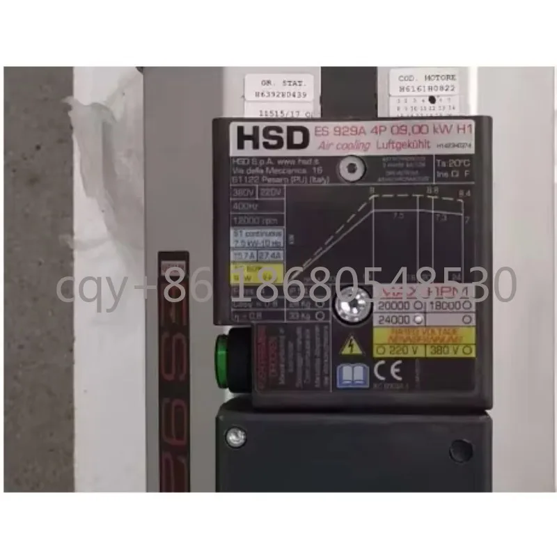 

YY Factory Sale 6kw 7.5kw HSD Electric Italy Brand Motor air Cooled Spindle for Wood Woodworking