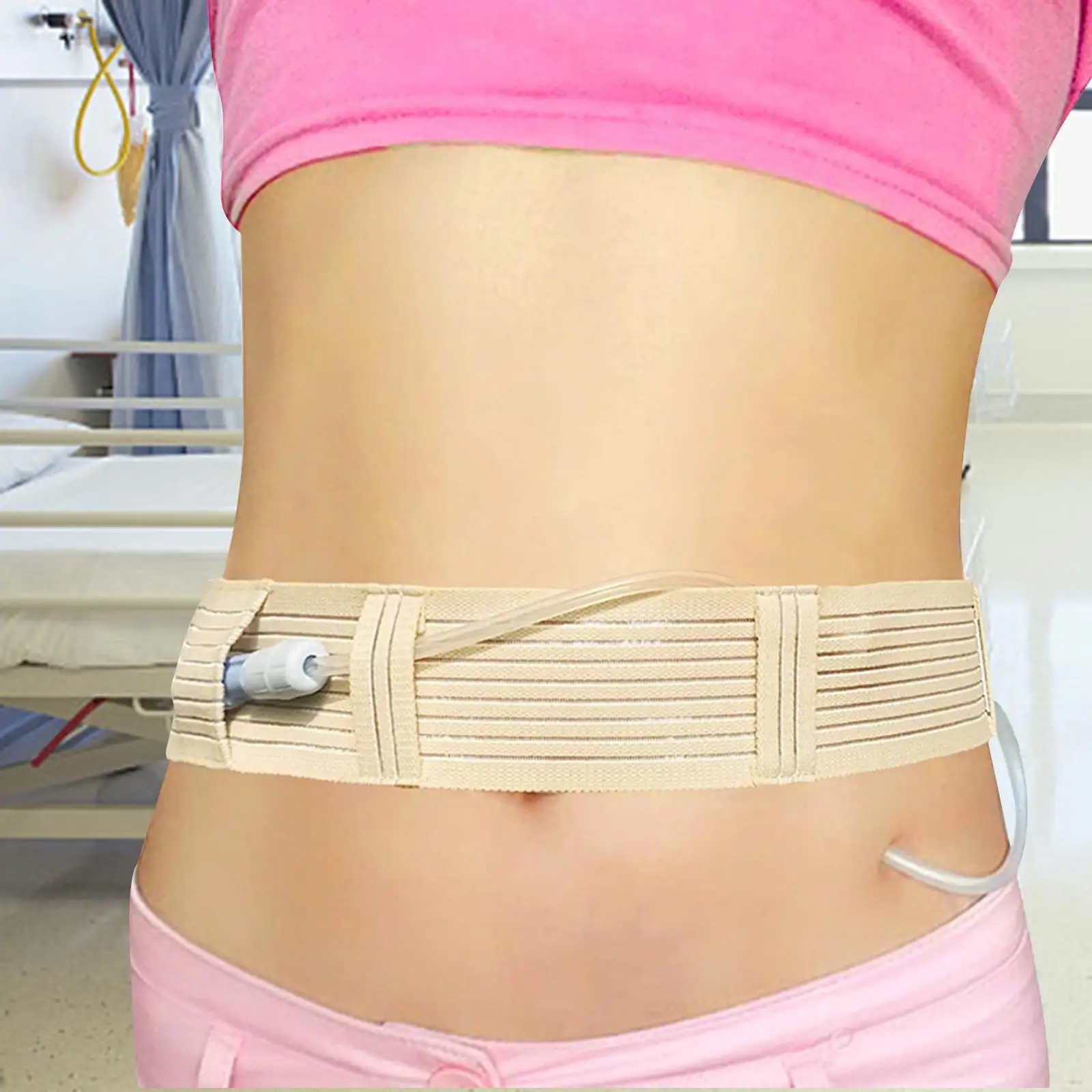 Peritoneal Dialysis Belt PD  Belt Elastic Stabilization Protection Strap for Patients Peritoneal  health