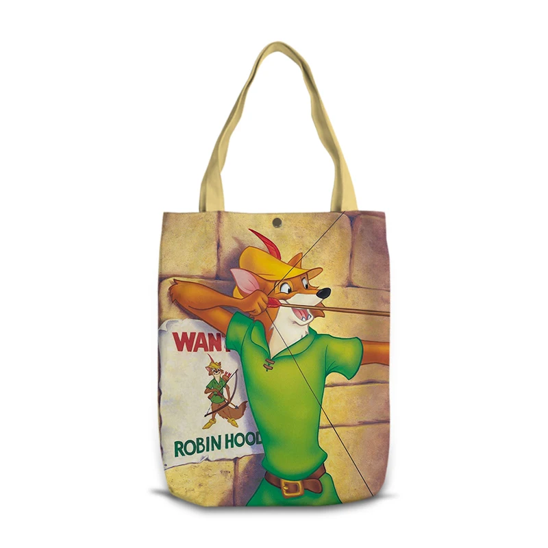 

Сумка на плечо Disney Robin Hood S7740, аниме мультяшный персонализированный шоппер, Повседневная сумочка-тоут для хранения, подарок