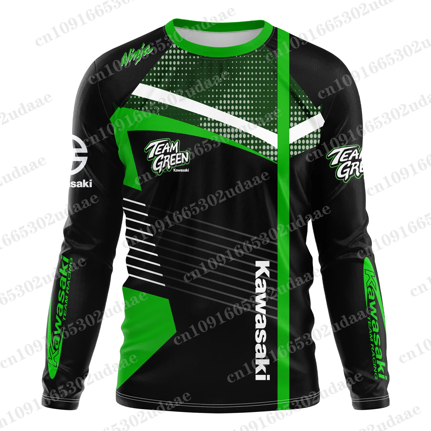 motorcycle riding suit long sleeved ninja Kawasaki enthusiast extreme sports quick drying breathable top T-shirt