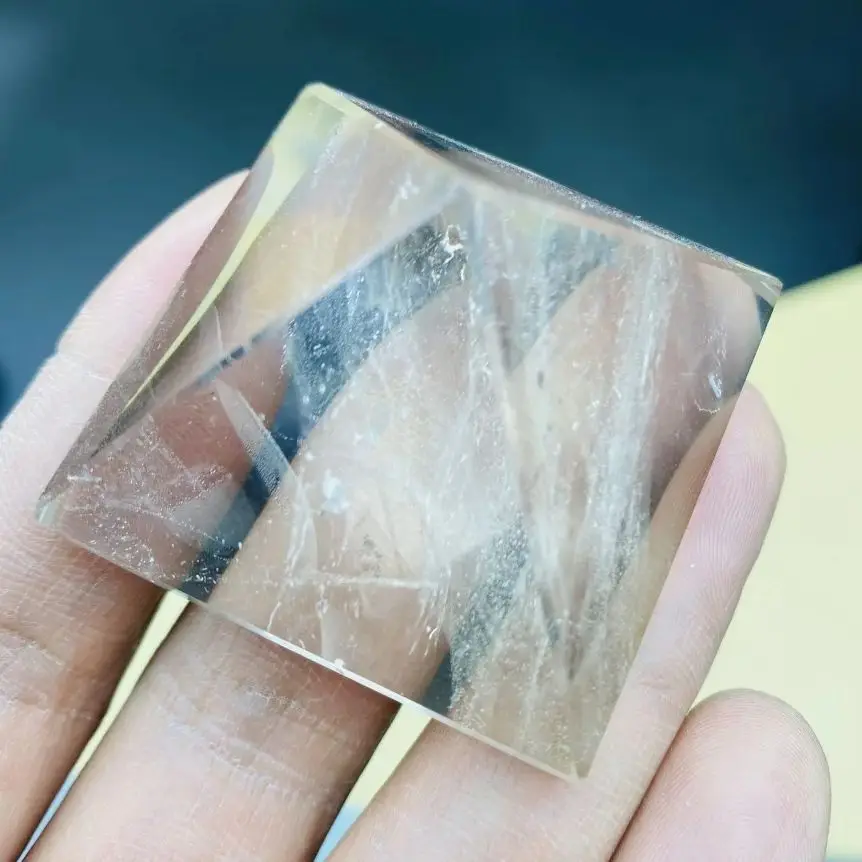 4 سنتيمتر الهرم الكريستال الأبيض الطبيعي شفافة الكوارتز الكريستال الهرم واضح الريكي شفاء الحجر الخام تلميع ديكور المنزل